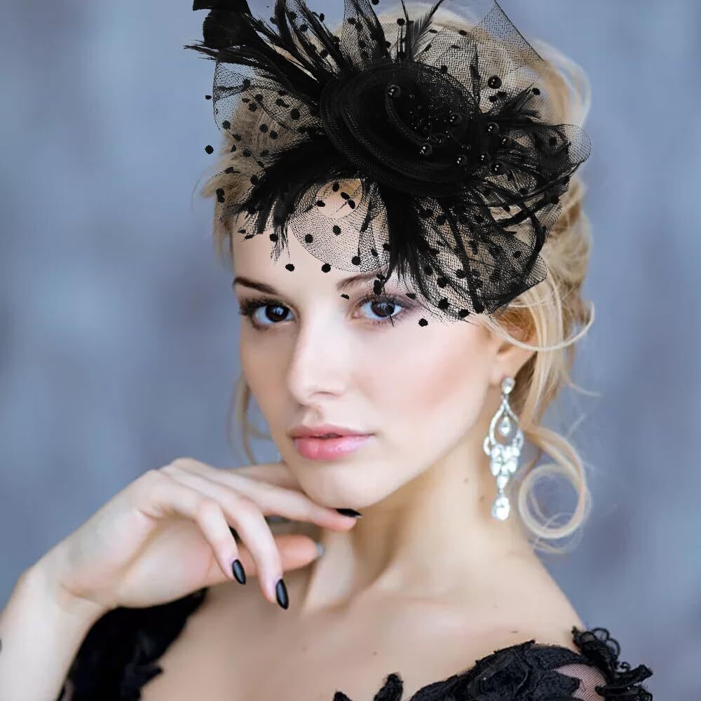 6475 Fascinators Hats For Women Tea Party Headwear - Picture 6 of 7